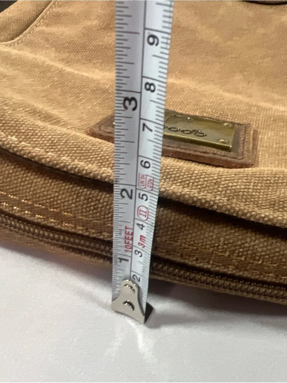 Vintage Pbadb Brown Canvas Messenger Bag Crossbody Shoulder Utility Travel Purse